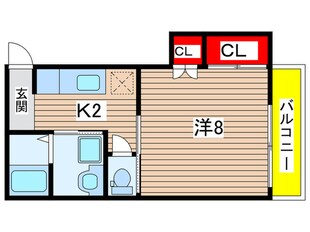 ハイムKUSAKIの物件間取画像